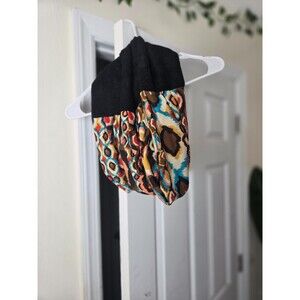 Pebble Print Color Block Knit Scarf Soft Winter Wrap for Women Fashion Accessory